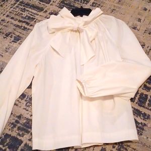 Liz Claiborne White Blouse with Bow